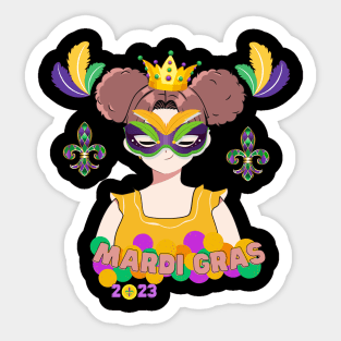 Mardi Gras 2023 Women Sticker